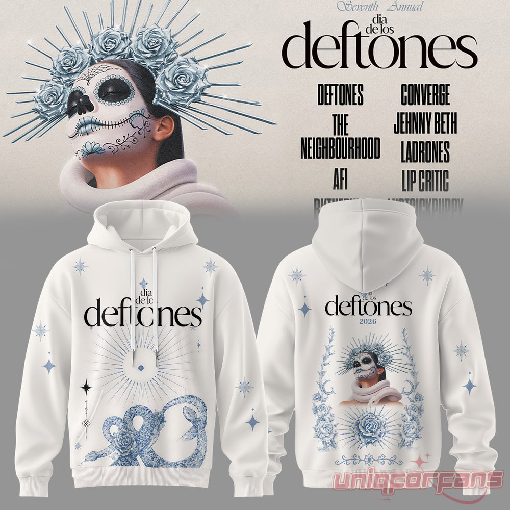 Dia De Los Deftones 2026 White Edition Hoodie Dia De Los Deftones 2026 White Edition Hoodie