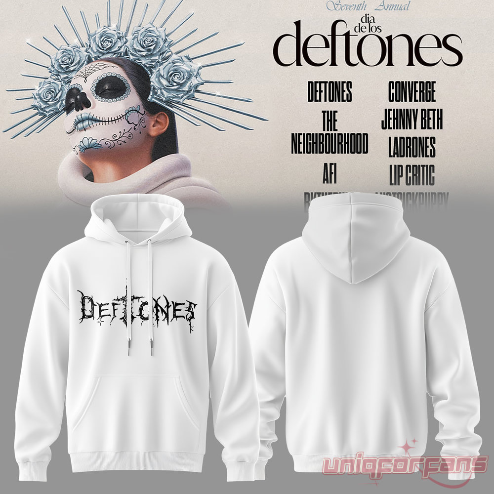 Dia De Los Deftones 2026 White Edition Hoodie Dia De Los Deftones 2026 White Edition Hoodie