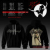 Diljit Dosanjh's Aura World Tour 2026 Black Edition Hoodie with script name front and regal traditional portrait back