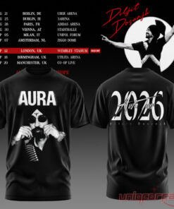 Diljit Dosanjh’s Aura World Tour 2026 Black Edition Tee