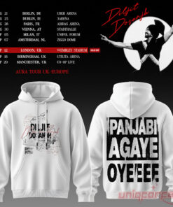 Diljit Dosanjh’s Aura World Tour 2026 White Edition Hoodie