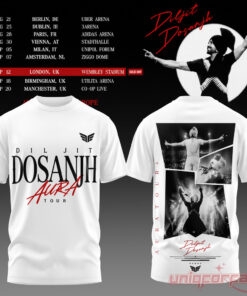Diljit Dosanjh’s Aura World Tour 2026 White Edition Tee