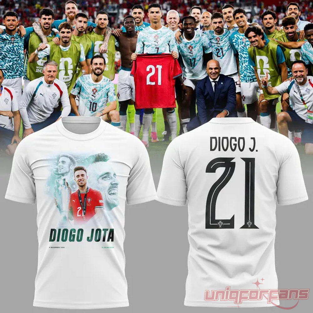 Diogo Jota 21 Memorial – Portugal Football Fan Casual Edition Tee Diogo Jota 21 Memorial – Portugal Football Fan Casual Edition Tee