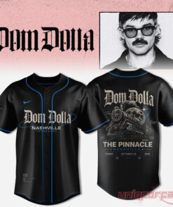 Dom Dolla Tour 2026 Nashville Edition Baseball Jersey
