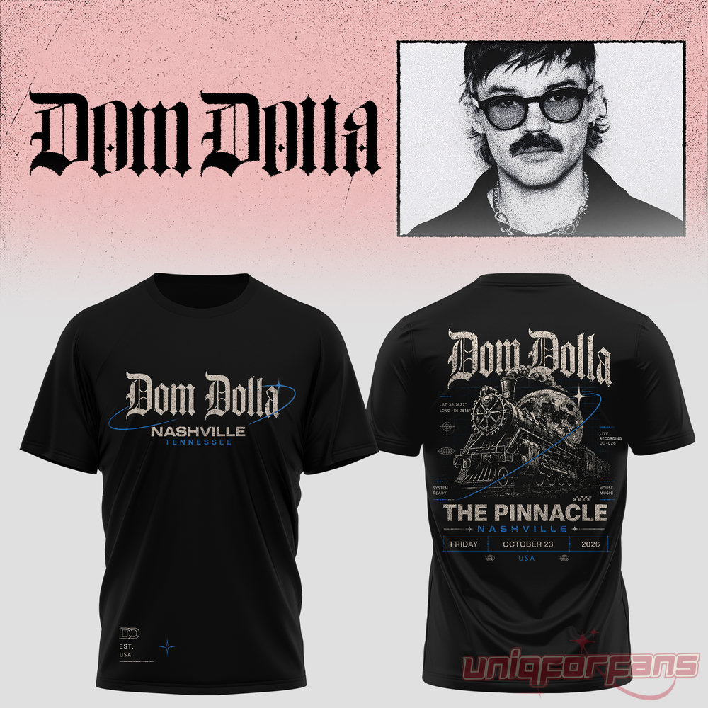Dom Dolla Tour 2026 Nashville Edition T-Shirt Dom Dolla Tour 2026 Nashville Edition T-Shirt
