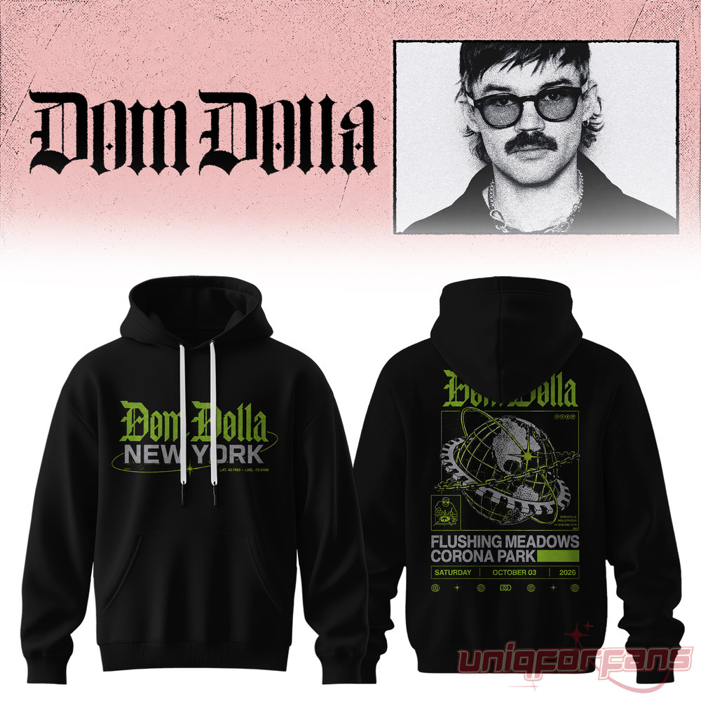 Dom Dolla Tour 2026 New York At Flushing Meadows Corona Park Hoodie Dom Dolla Tour 2026 New York At Flushing Meadows Corona Park Hoodie