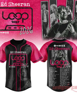 Ed Sheeran LOOP Tour 2026 Selling Out Fast Baseball Jersey