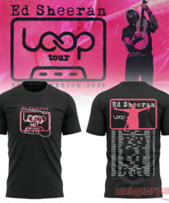 Ed Sheeran Loop Tour 2026 Black Collection Shirt