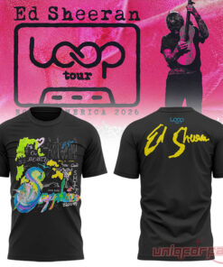Ed Sheeran Loop Tour 2026 Black Collection Shirt
