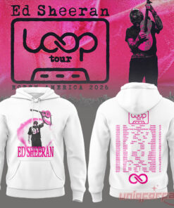 Ed Sheeran Loop Tour All Concert 2026 White Hoodie Collection