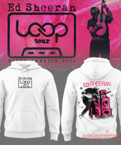 Ed Sheeran Loop Tour All Concert 2026 White Hoodie Collection