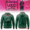 Ed Sheeran Loop Tour North American 2026 dark green hoodie featuring KidSuper teddy bear graphic