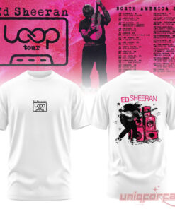 Ed Sheeran Loop Tour North American 2026 White Collection Shirt