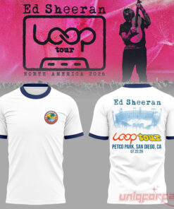 Ed Sheeran North American Loop Tour 2026 At Petco Park CA T-Shirt Ed Sheeran North American Loop Tour 2026 At Petco Park CA T-Shirt