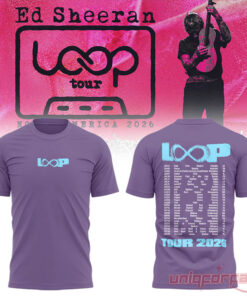 Ed Sheeran North American Loop Tour Purple Shirt