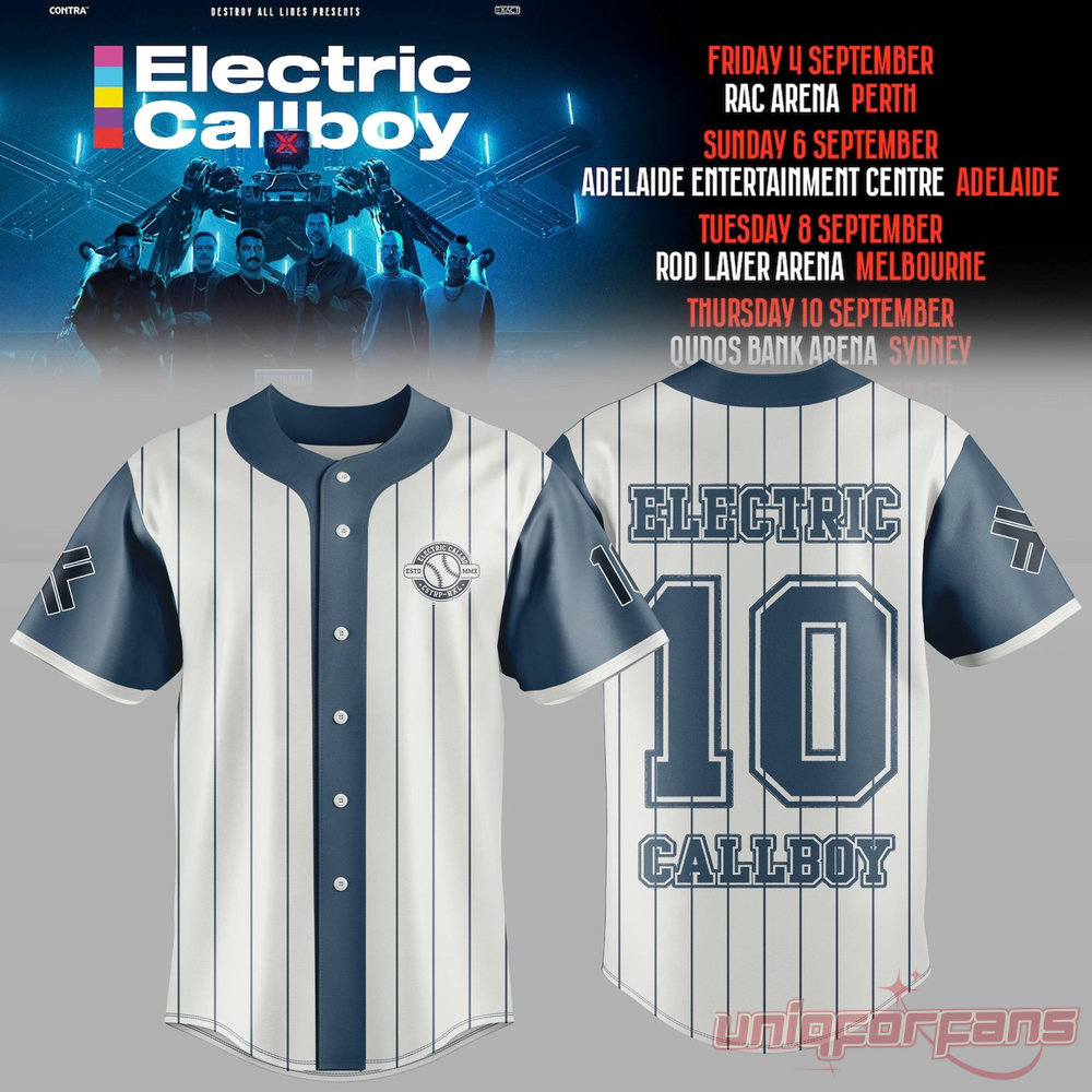 Electric Callboy TANZNEID World Tour 2026 Classic Baseball Jersey Electric Callboy TANZNEID World Tour 2026 Classic Baseball Jersey