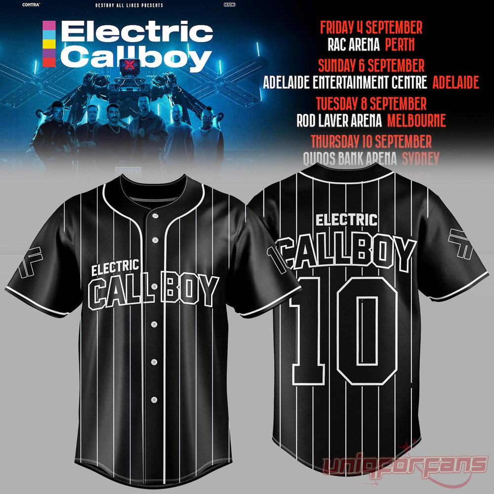 Electric Callboy TANZNEID World Tour 2026 Classic Baseball Jersey Electric Callboy TANZNEID World Tour 2026 Classic Baseball Jersey