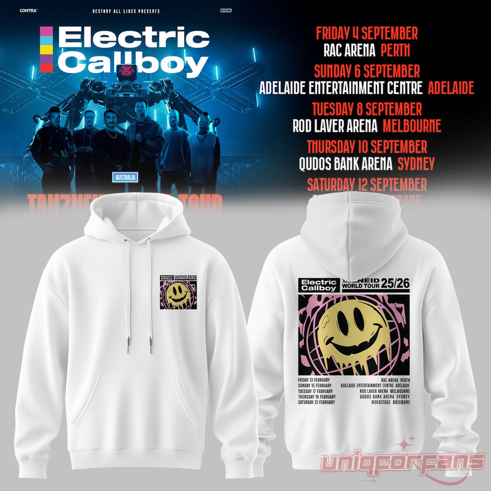 Electric Callboy TANZNEID World Tour 2026 Limited Hoodie Electric Callboy TANZNEID World Tour 2026 Limited Hoodie