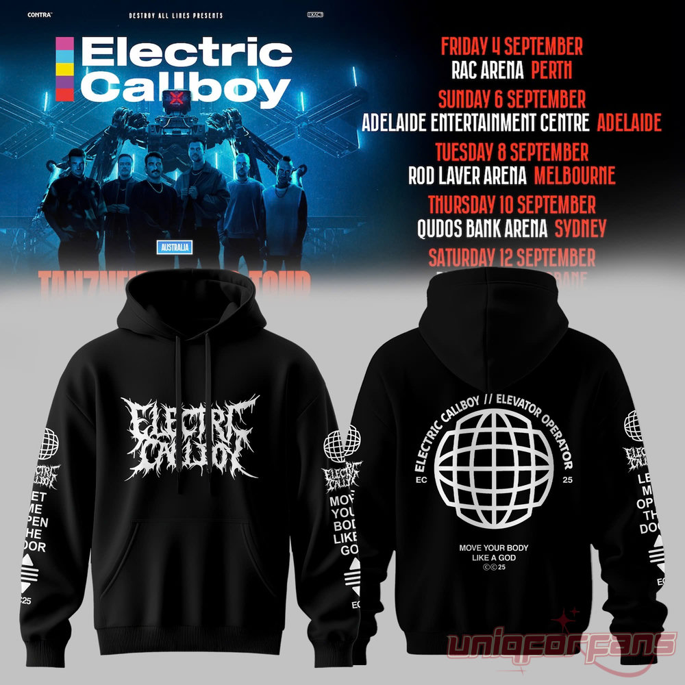 Electric Callboy TANZNEID World Tour 2026 Limited Hoodie Electric Callboy TANZNEID World Tour 2026 Limited Hoodie
