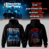 Electric Callboy Tanzneid Tour hoodie in black, featuring a front robotic band graphic and Australia map on back