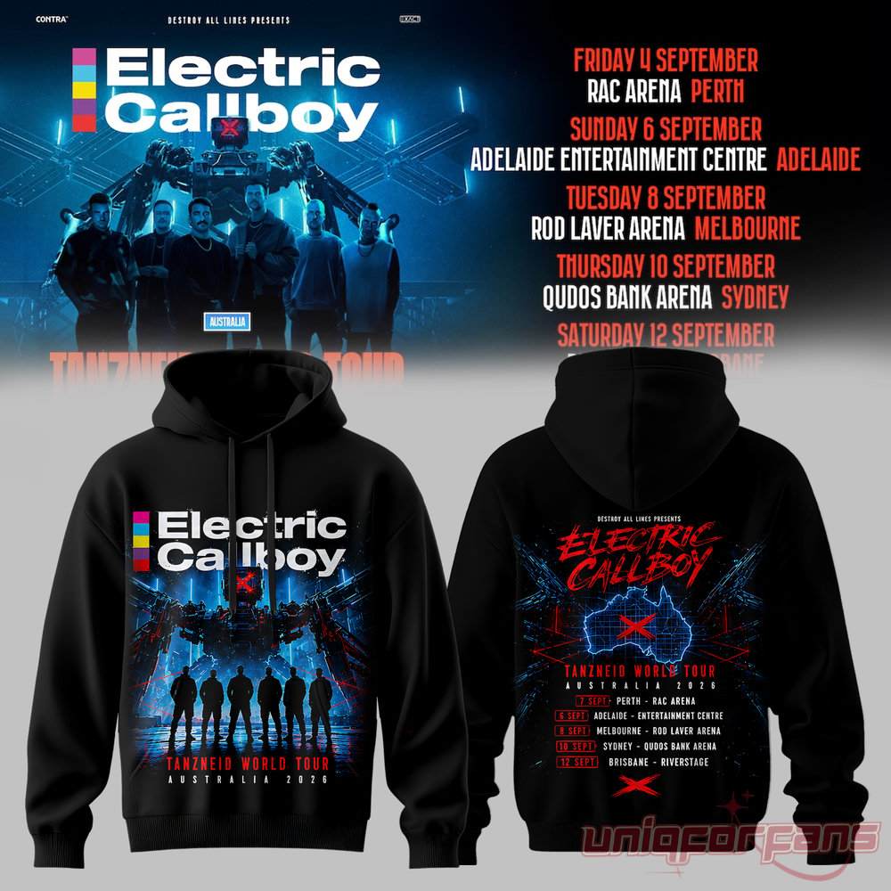Electric Callboy TANZNEID World Tour 2026 Limited Hoodie Electric Callboy TANZNEID World Tour 2026 Limited Hoodie