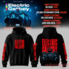Electric Callboy Tanzneid Tour hoodie, black sweatshirt with tall red text and robot artwork on the back
