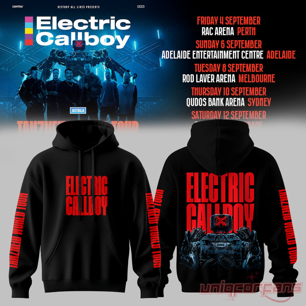 Electric Callboy TANZNEID World Tour 2026 Limited Hoodie Electric Callboy TANZNEID World Tour 2026 Limited Hoodie