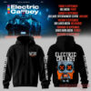 Electric Callboy Tanzneid Tour hoodie, black pullover with clean text and a cartoon robot illustration on back
