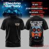 Electric Callboy Tanzneid Tour t-shirt, black crewneck with clean text and a cartoon robot illustration on back