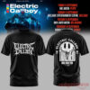Electric Callboy Tanzneid Tour t-shirt, black cotton tee with metal font and melting smiley graphic on back
