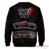 Enhypen Blood Saga 2026 Sweatshirt – black crewneck back with blood moon castle graphic, member photo strips and signatures