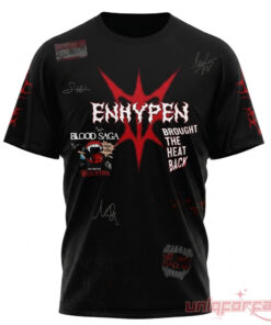 Enhypen World Tour Blood Saga 2026 All Members Signed Edition T-Shirt