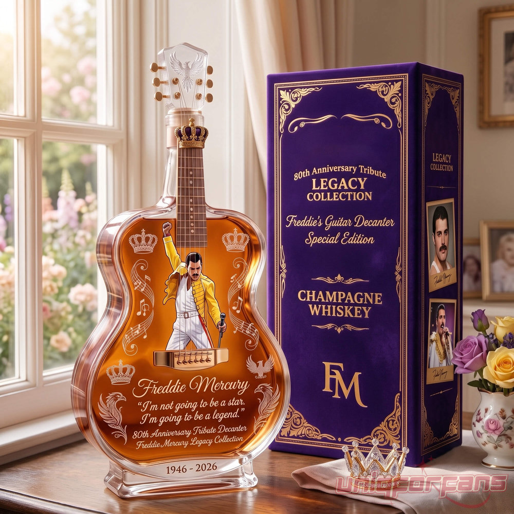 Freddie Mercury 80th Anniversary Legendary Legacy Commemorative Whiskey Bottle Freddie Mercury 80th Anniversary Legendary Legacy Commemorative Whiskey Bottle