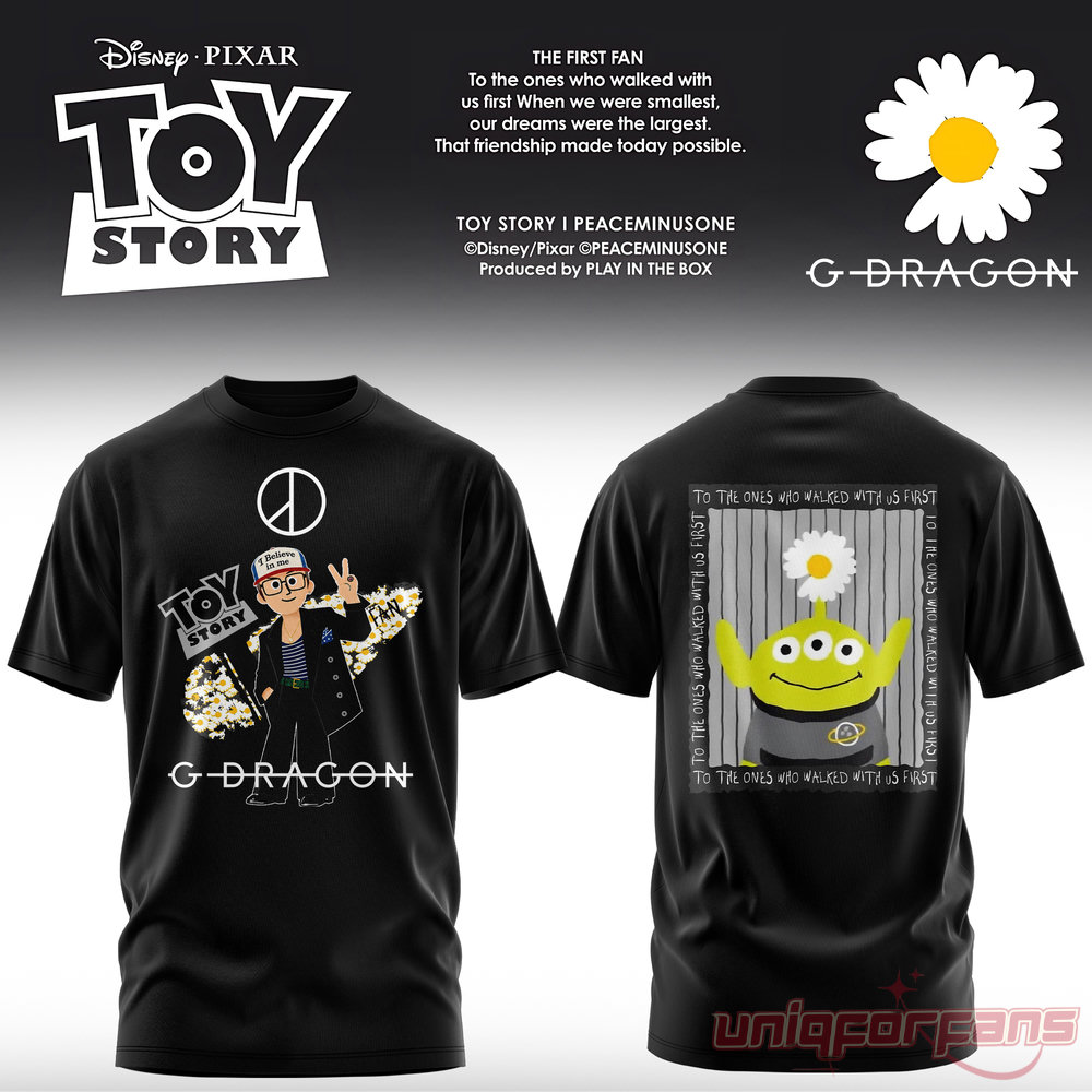 G-Dragon × Toy Story 5 Alien Daisy Edition T-Shirt G-Dragon × Toy Story 5 Alien Daisy Edition T-Shirt
