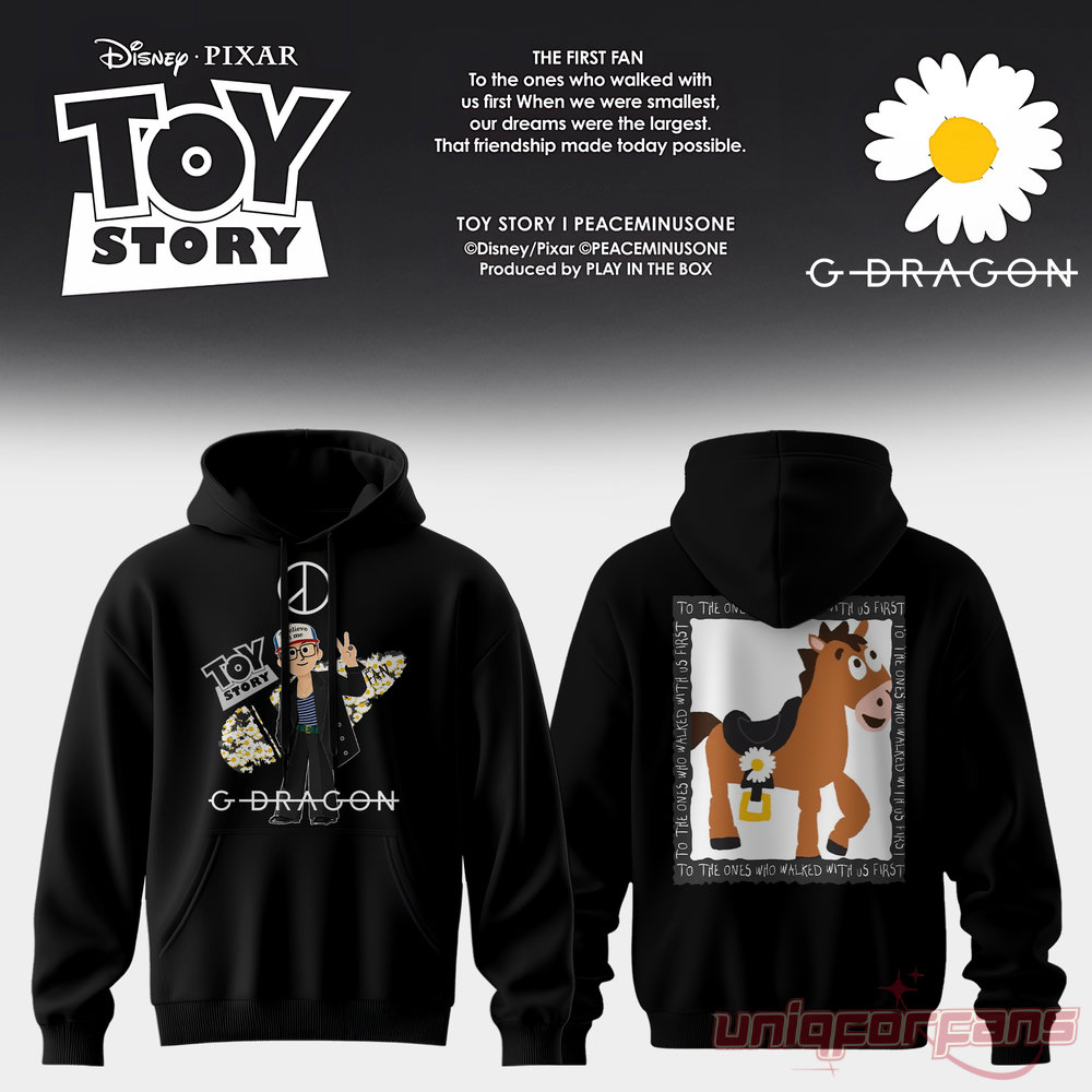 G-Dragon × Toy Story 5 Bullseye Daisy Edition Hoodie G-Dragon × Toy Story 5 Bullseye Daisy Edition Hoodie