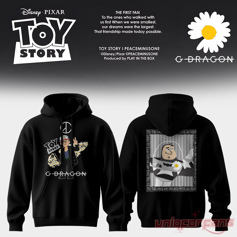 G-Dragon × Toy Story 5 Buzz Lightyear Daisy Edition Hoodie G-Dragon × Toy Story 5 Buzz Lightyear Daisy Edition Hoodie