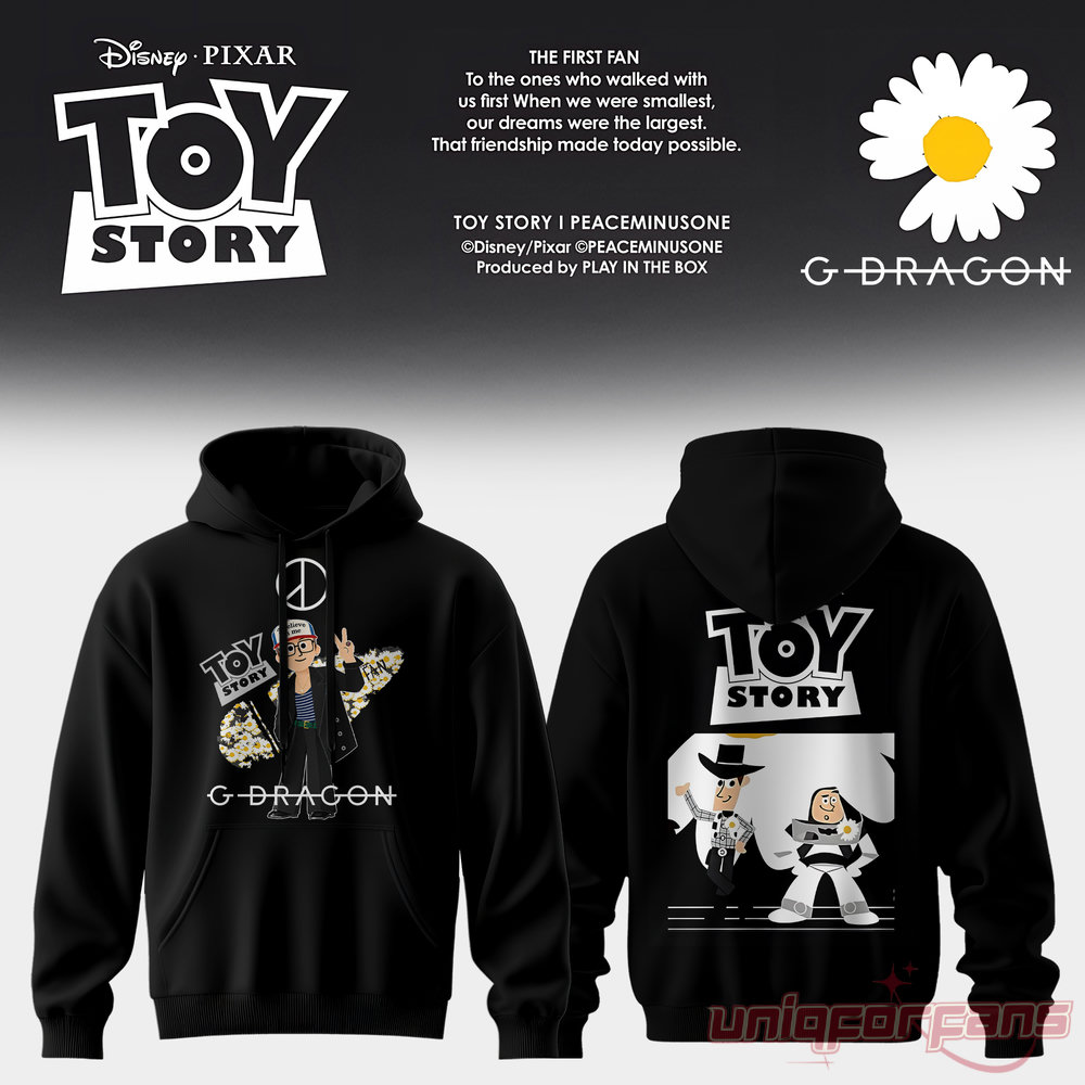G-Dragon × Toy Story 5 Woody & Buzz Special Edition Hoodie G-Dragon × Toy Story 5 Woody & Buzz Special Edition Hoodie
