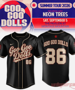 Goo Goo Dolls Summer 2026 Tour Limited Baseball Jersey