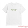 Harry Styles El Harrito Loteria Special Tee front view in white with green México All The Time text
