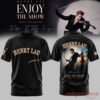Henry Lau Enjoy The Show World Tour Vintage T-Shirt in black, with back graphic of artist holding violin on stage