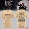Henry Lau Enjoy The Show World Tour Vintage T-Shirt, beige tee with sheet music front print and piano stage back art