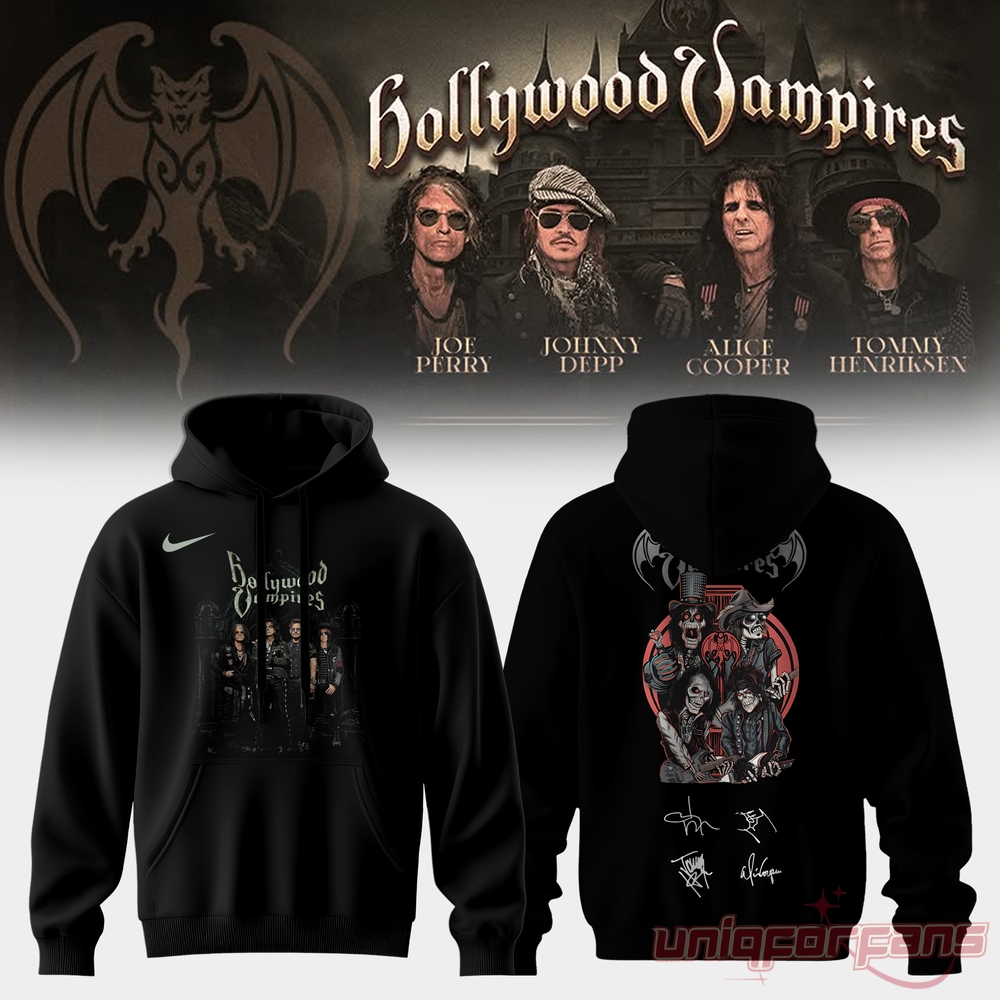 Hollywood Vampires World Tour Signed Hoodie Collection 2026 Hollywood Vampires World Tour Signed Hoodie Collection 2026