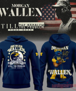Morgan Wallen x Michigan Wolverines Football Still The Problem Tour 2026 Hoodie