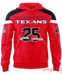 Houston Texans 25th Season Anniversary Pullover Hoodie