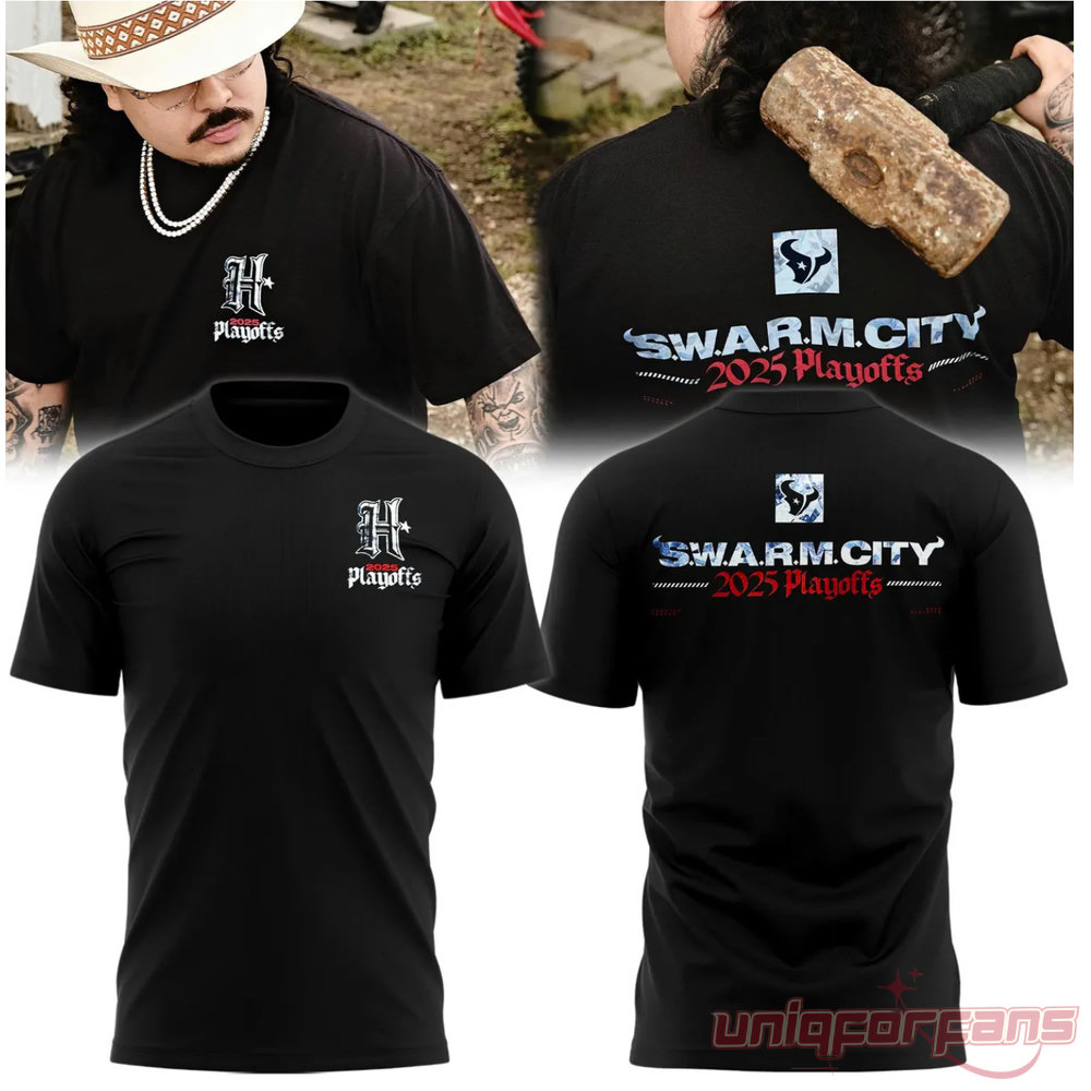 Houston Texans ”S.W.A.R.M. City” Edition T-Shirt Houston Texans ”S.W.A.R.M. City” Edition T-Shirt