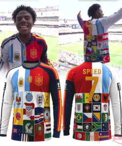 IShowSpeed All Countries In The World Cup 2026 Mashup Long Sleeve Jersey IShowSpeed All Countries In The World Cup 2026 Mashup Long Sleeve Jersey