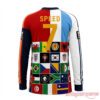 IShowSpeed World Cup 2026 Mashup Jersey back view with gold Speed 7 name block and international flag grid