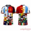 IShowSpeed For All Countries 2026 World Cup Jersey, front and back view with Speed 7 print and global flag grid