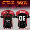 JAY PARK 2026 World Tour x LNGSHOT Serenades & Body Rolls Members Signature Football Jersey, member 06 edition