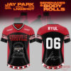 JAY PARK 2026 World Tour x LNGSHOT Serenades & Body Rolls Members Signature Football Jersey, member 06 edition